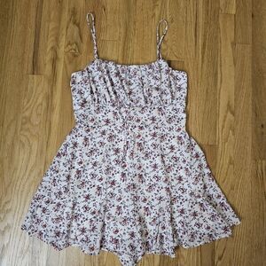 Trixxi Floral Print Spaghetti Strap Dress
